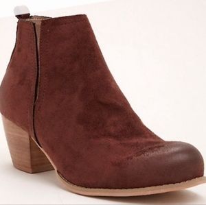 Torrid V-Cut Suede Booties